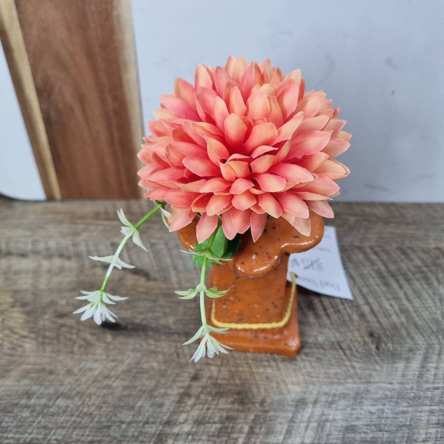 Bud Vase - Orange Daisy