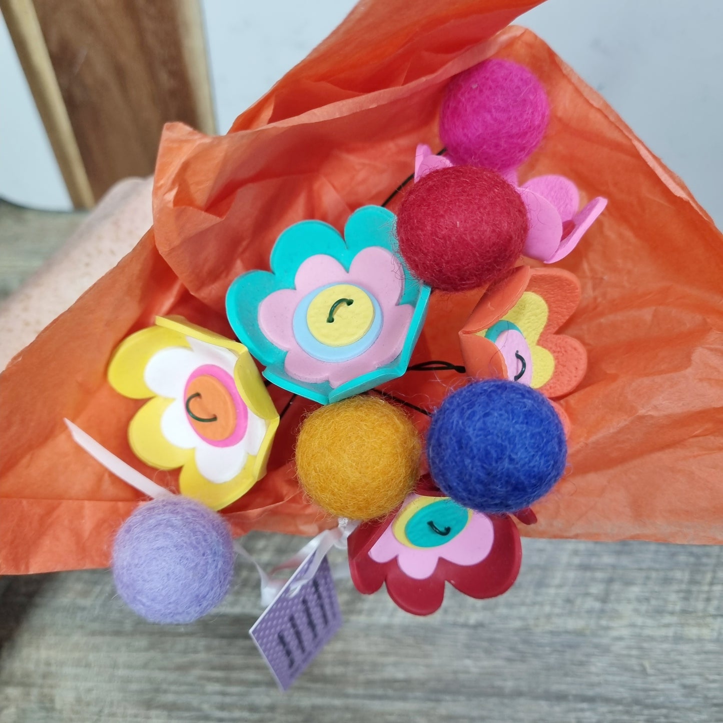 Clay Flower Bouquet - Rainbow Delight
