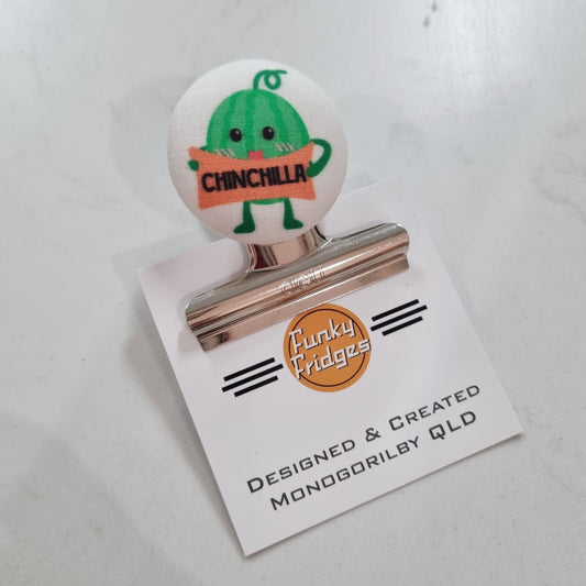 Magnetic Bulldog Clip - Chinchilla Watermelon