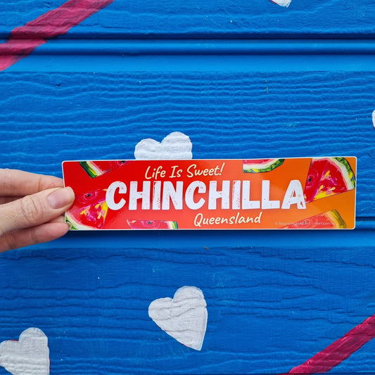 Chinchilla Watermelon Sticker - Sunset