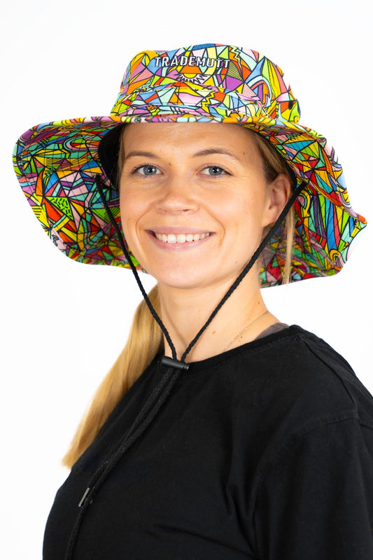 TradeMutt Wide Brim Hat Core Range | BONZA - SNAZZY - PEARLER
