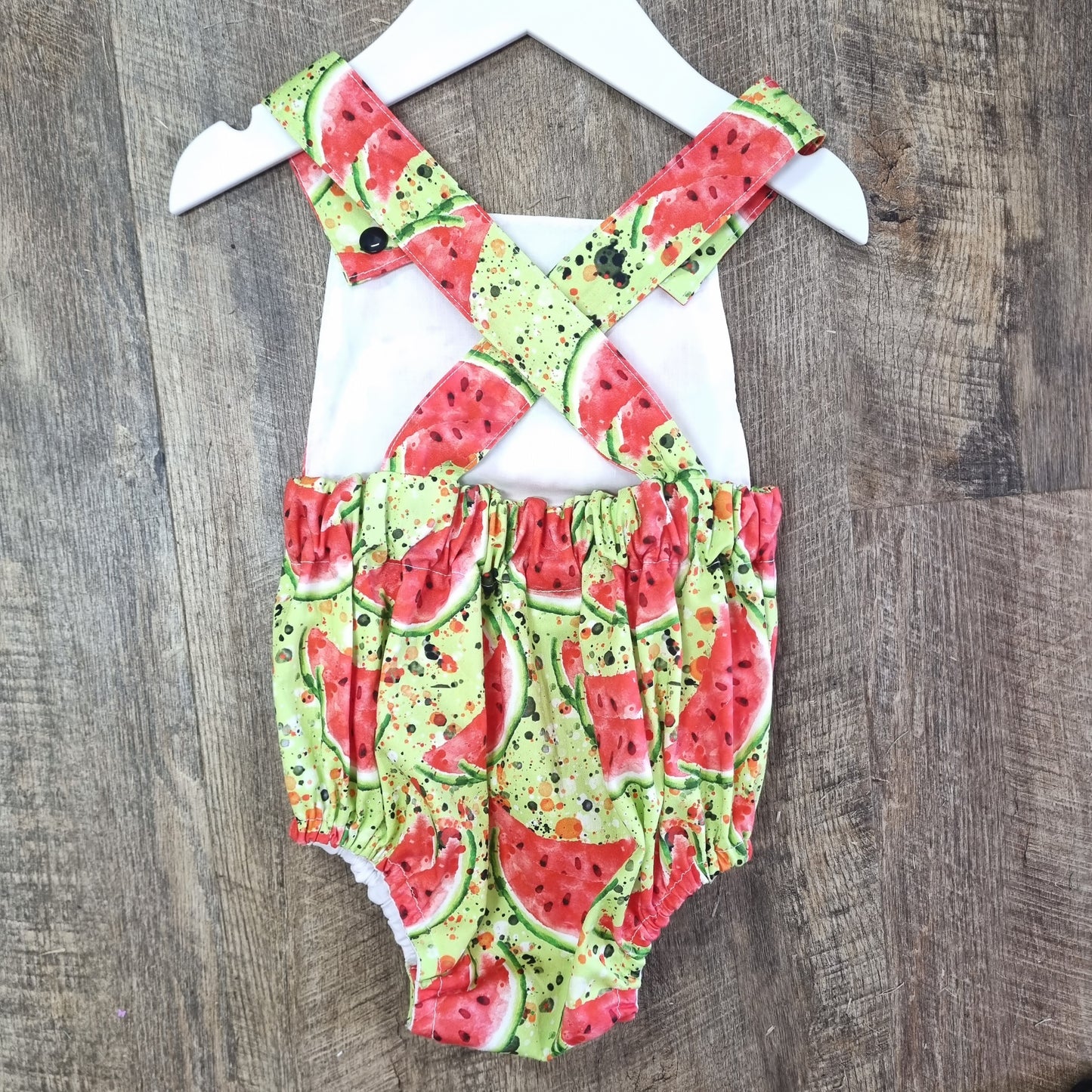 Watermelon Splatter Baby Romper