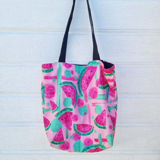 Pink Watermelon Tote Bag