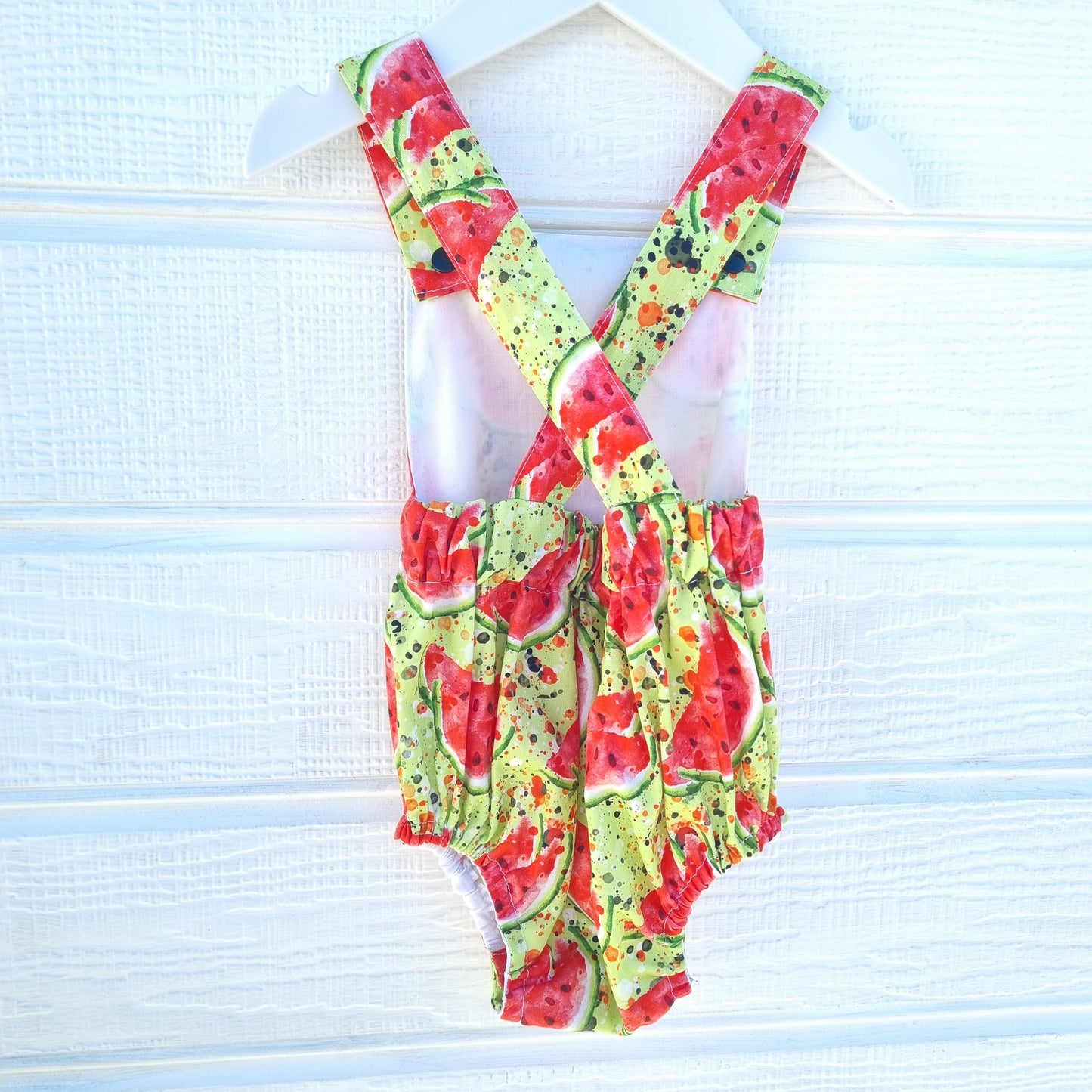 Watermelon Splatter Baby Romper
