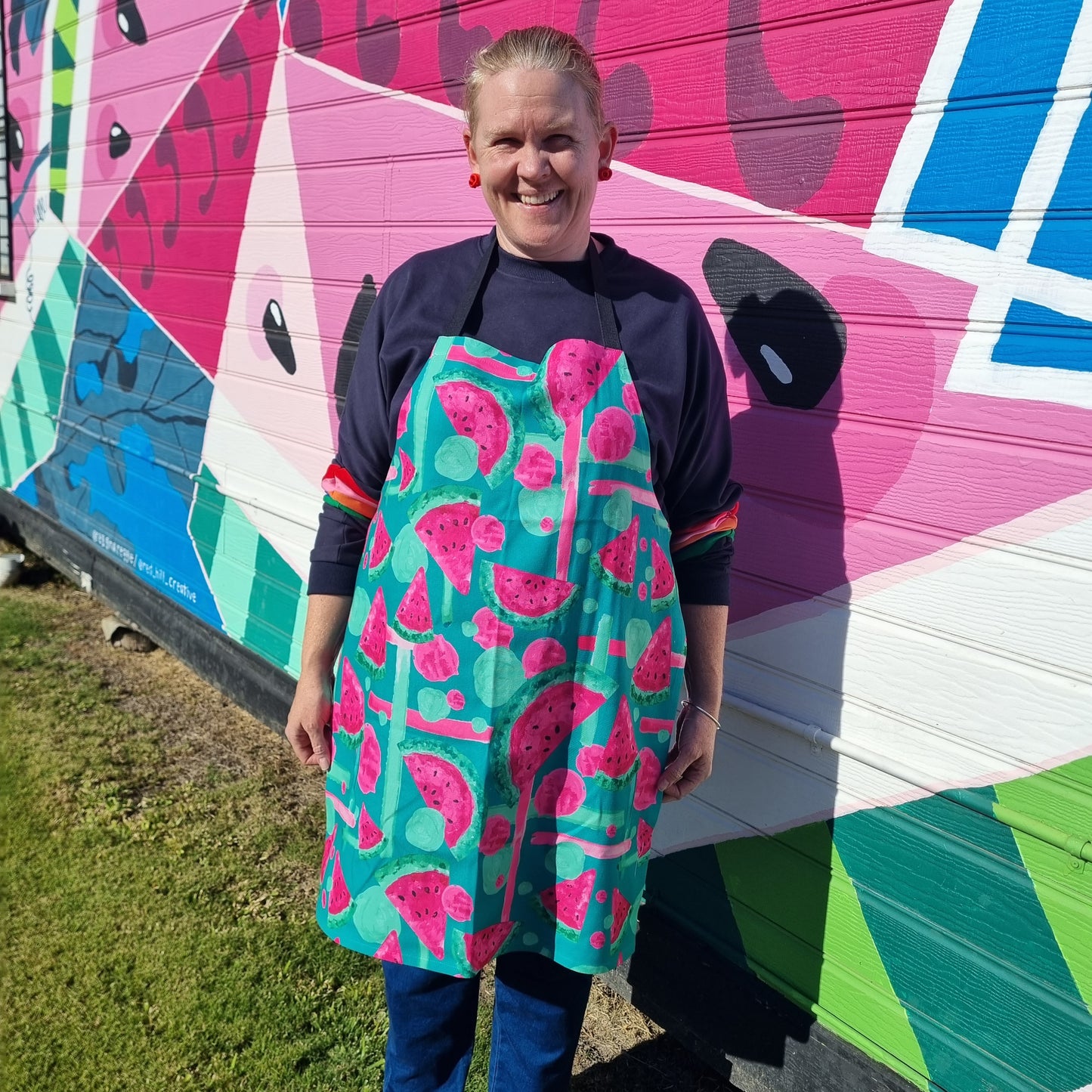 Mint Green Watermelon Apron