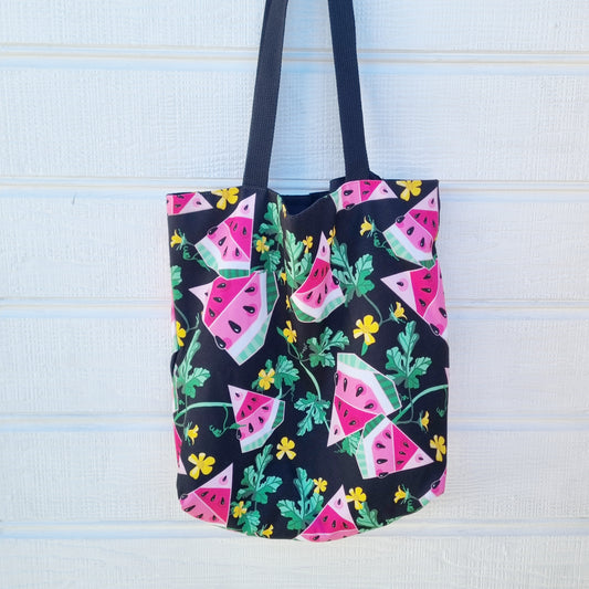 Black Watermelon Tote Bag